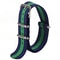 Waterproof Nylon Watch Strap, Sport Military Style Watch Band Replacement for Men Women Wristwatch Belt