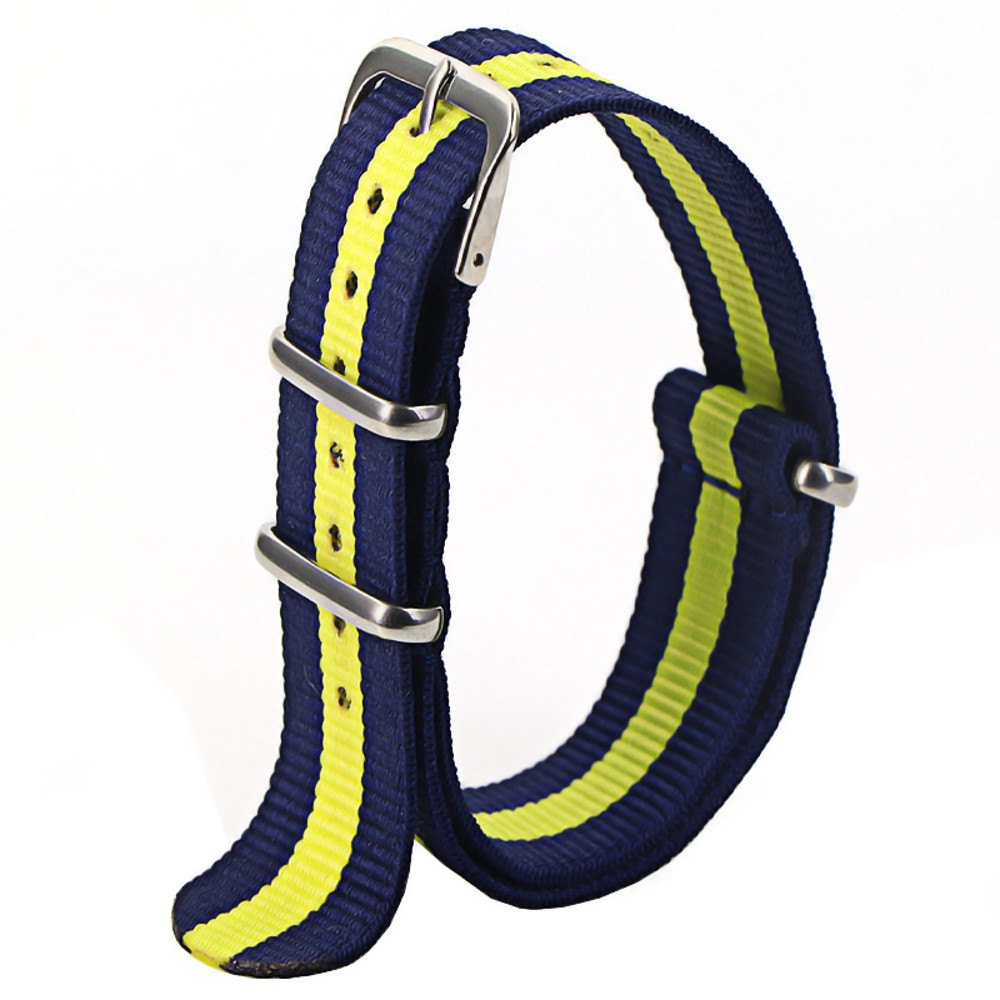 Waterproof Nylon Watch Strap, Sport Military Style Watch Band Replacement for Men Women Wristwatch Belt