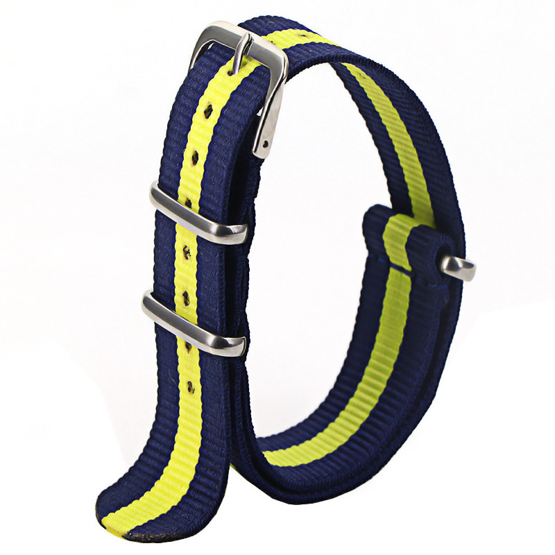 Waterproof Nylon Watch Strap, Sport Military Style Watch Band Replacement for Men Women Wristwatch Belt