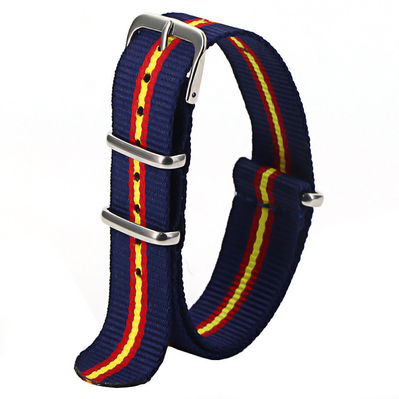 Waterproof Nylon Watch Strap, Sport Military Style Watch Band Replacement for Men Women Wristwatch Belt