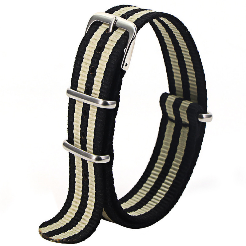Waterproof Nylon Watch Strap, Sport Military Style Watch Band Replacement for Men Women Wristwatch Belt