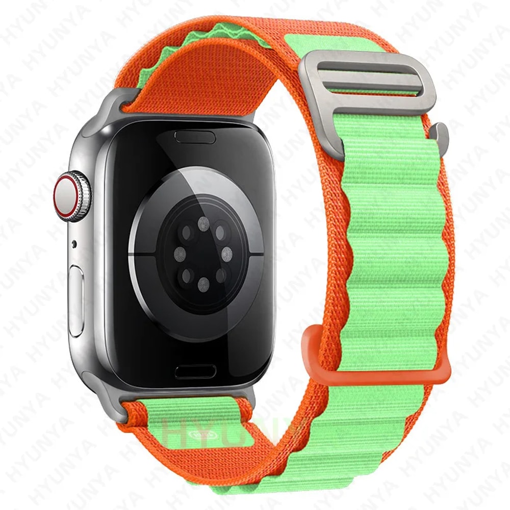 Alpine Loop Strap for Apple Watch Band, Rugged iWatch Ultra Trail Style Replacement Correa Bracelet