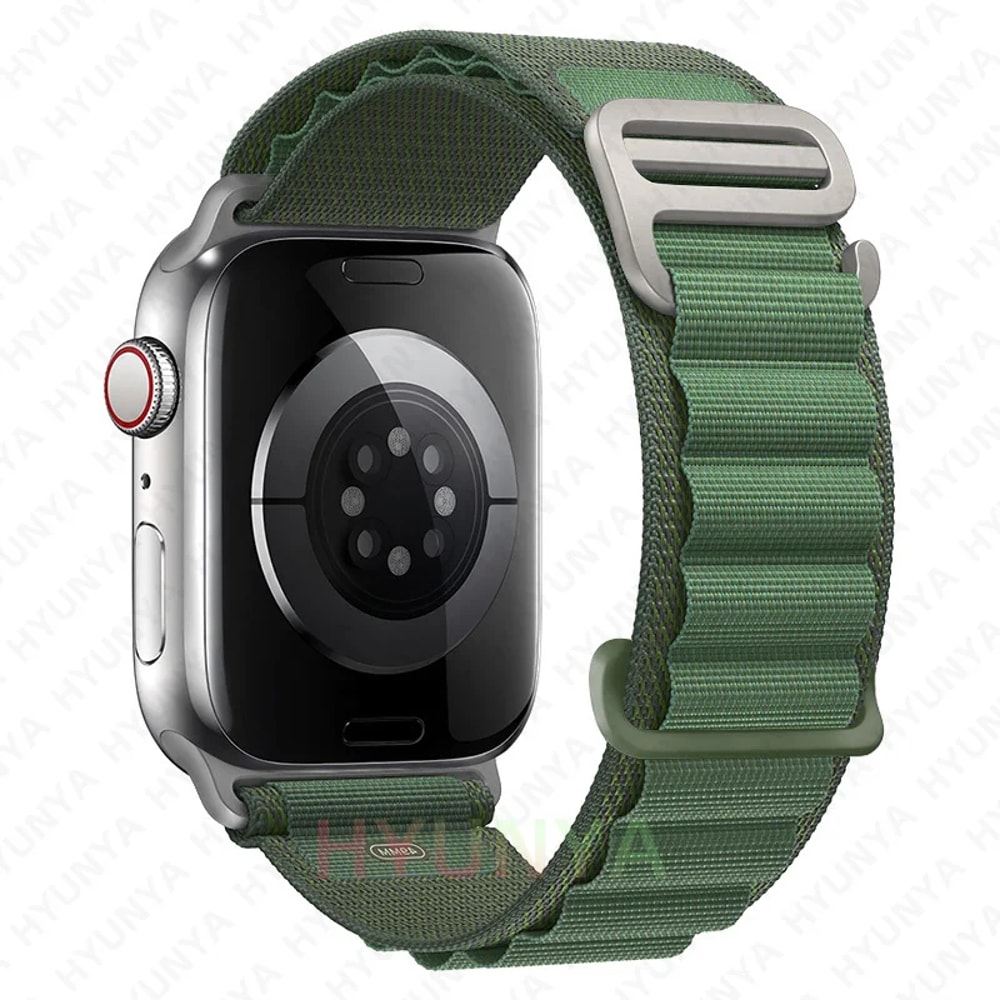 Alpine Loop Strap for Apple Watch Band, Rugged iWatch Ultra Trail Style Replacement Correa Bracelet
