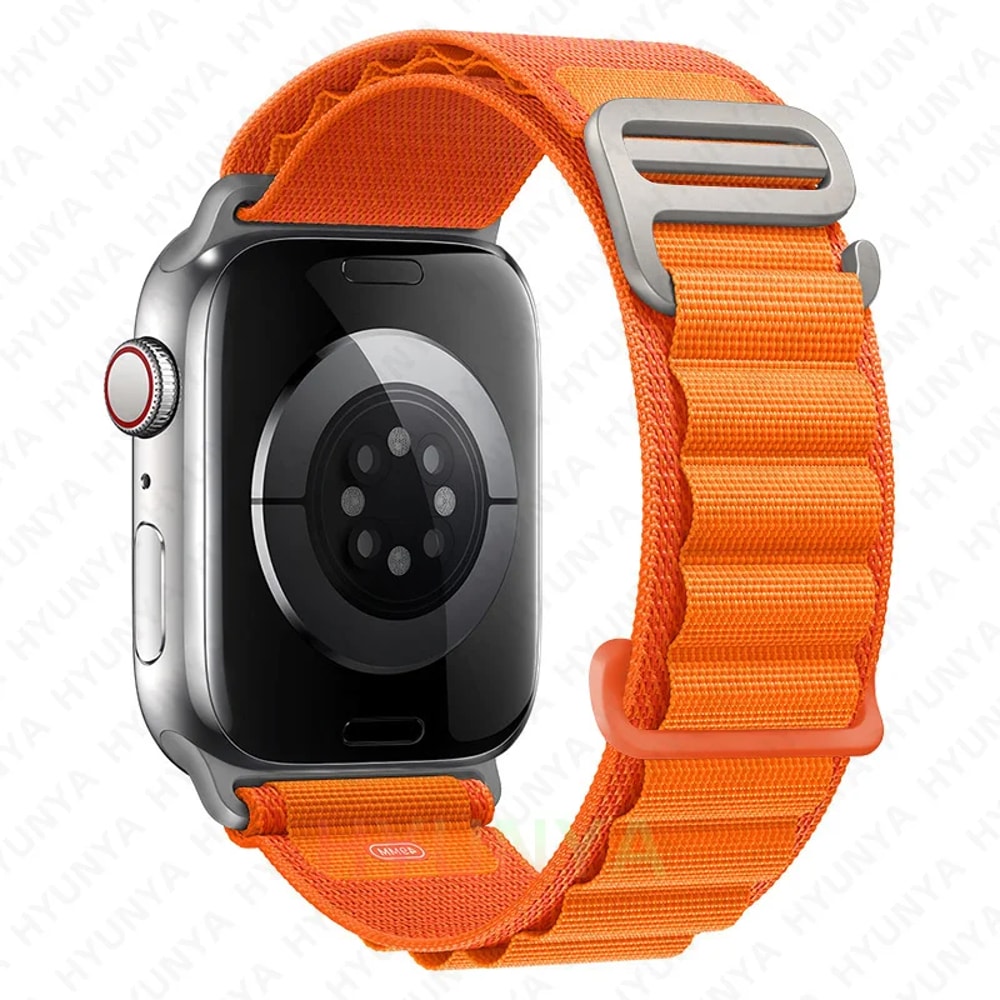 Alpine Loop Strap for Apple Watch Band, Rugged iWatch Ultra Trail Style Replacement Correa Bracelet