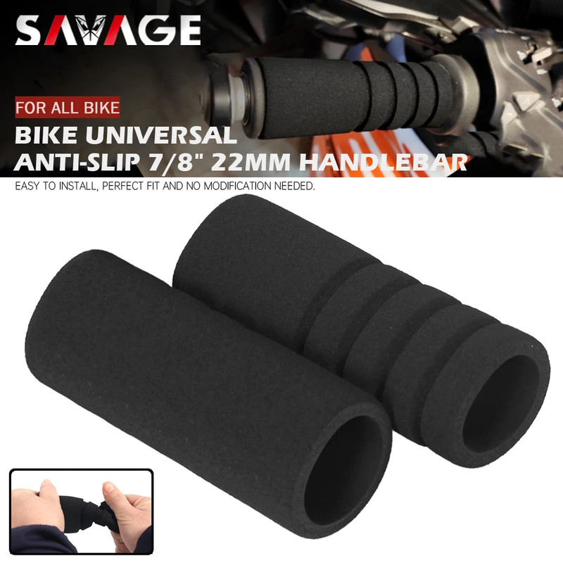 Motorcycle Foam Handlebar Grips Sponge Lever Covers for Dirt Bike Pit Bike Scooter Motocross Universal Fit