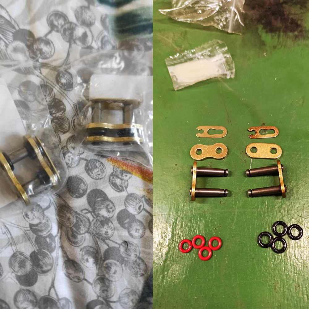 Motorcycle Chain Connector Link, Heavy Chain Buckle Master Joint with O-Ring Lock, Durable Replacement Chain Parts