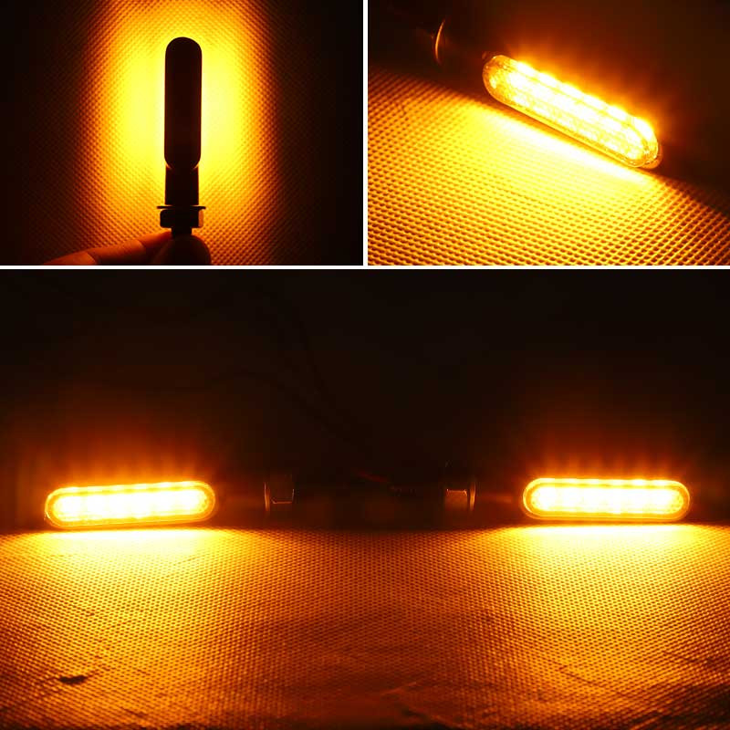 Mini LED Motorcycle Blinker Turn Signal Light Indicators Lamp For Honda Yamaha Kawasaki Cafe Racer  1