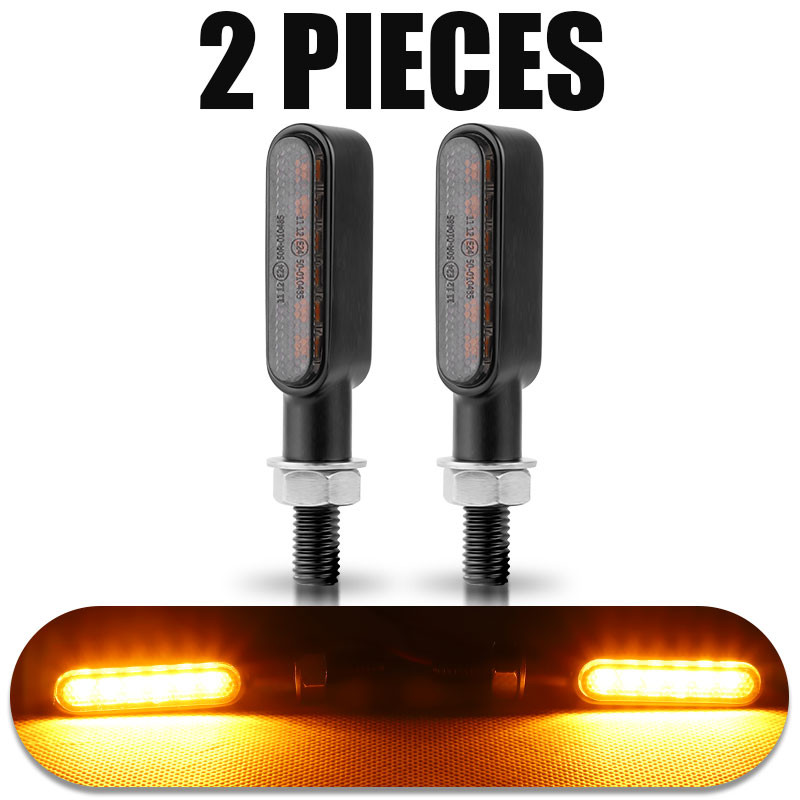 Mini LED Motorcycle Blinker Turn Signal Light Indicators Lamp For Honda Yamaha Kawasaki Cafe Racer  6