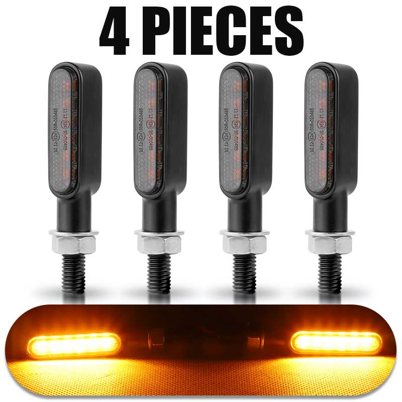 Mini LED Motorcycle Blinker Turn Signal Light Indicators Lamp For Honda Yamaha Kawasaki Cafe Racer  7