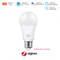 Smart Tuya Zigbee LED Light Bulb, WiFi RGB Cool Warm White Smart Bulb Works with Alexa & Google Home for Room Decor