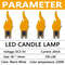 LED Flashing Candle Flame Lights COB Diodes for Birthday Party Decor, DIY Crafts, Wedding and Holiday Lighting Accessory