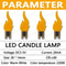 LED Flashing Candle Flame Lights COB Diodes for Birthday Party Decor, DIY Crafts, Wedding and Holiday Lighting Accessory