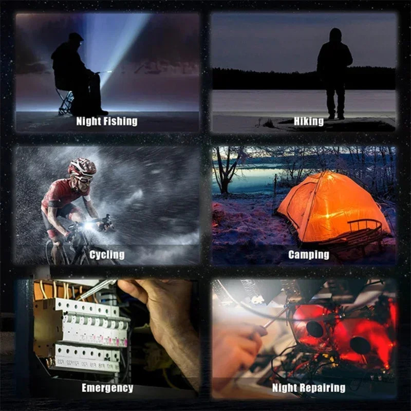 Mini Portable Keychain COB Lantern, USB Rechargeable LED Camping Flashlight with Pocket Clip, Multifunctional Work Light
