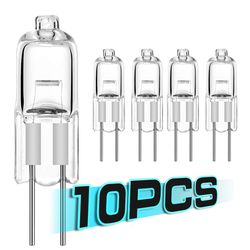 halogen g4 light bulbs jc bi-pin capsule lamps led warm white replacement globe set for kitchen, rv, boat, landscape