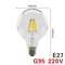 Vintage LED Retro Edison Bulb, Glass Filament Lamp C35 Decorative Lighting