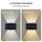 Ultra Durable Solar Wall Lamp Outdoor Waterproof Solar Powered Light Up And Down Illuminate Home Ga 3