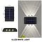 Ultra Durable Solar Wall Lamp Outdoor Waterproof Solar Powered Light Up And Down Illuminate Home Ga 7