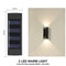 Ultra Durable Solar Wall Lamp Outdoor Waterproof Solar Powered Light Up And Down Illuminate Home Ga 6