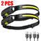 LED Sensor Headlamp USB Rechargeable Head Torch Waterproof Headlight Flashlight For Camping Hiking  6