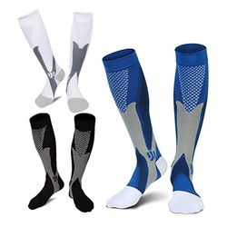 brothock medical sport compression socks men & women for running, cycling, travel & varicose relief