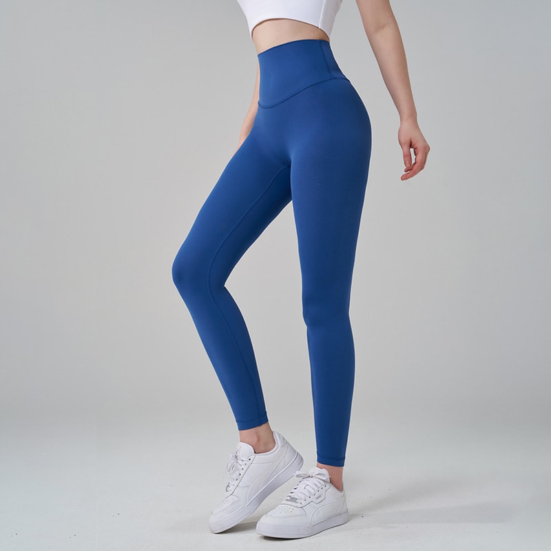 High Waist Nylon Yoga Pants Gym Leggings For Women Girls Soft Elastic Tights Breathable No T Line F 13