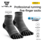 Coolmax Sports Socks Five Toe High Performance Athletic Running Socks Breathable ShockProof Comfy K 0