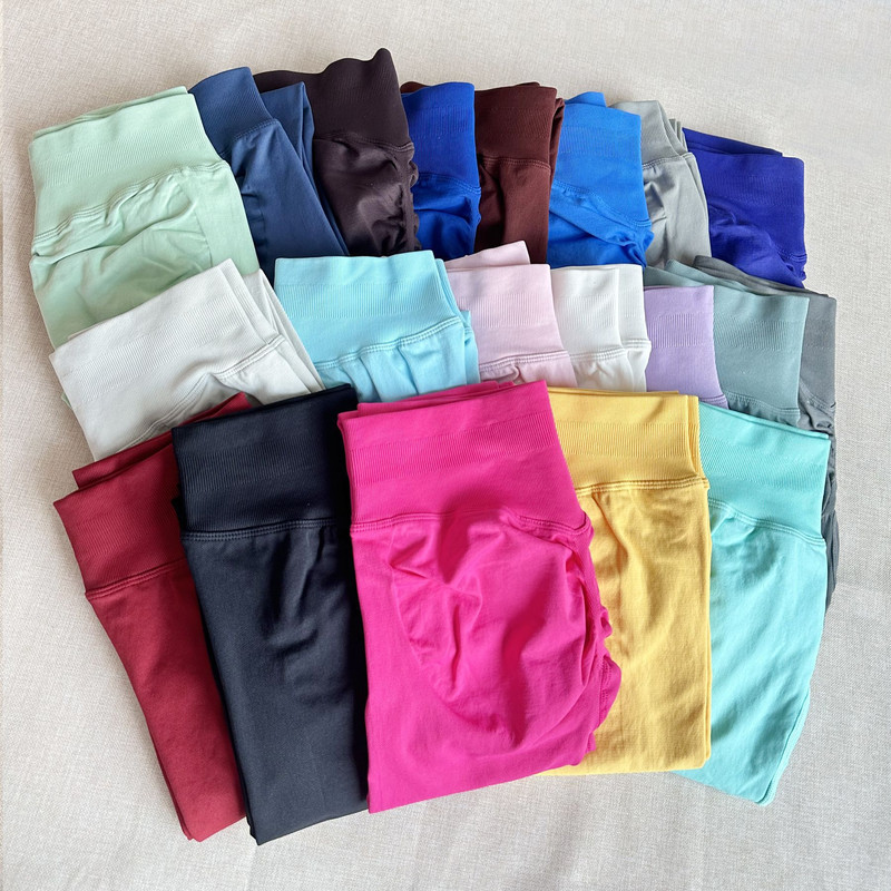 High Elastic Seamless Sporty Yoga Leggings, Butt Lifting, Tummy Control, Squat Proof Fitness Workout Tights