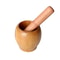 Wooden Mortar And Pestle Set Ginger Crusher Spice Grinder Garlic Mincer Fresh Chopped Graters For 6