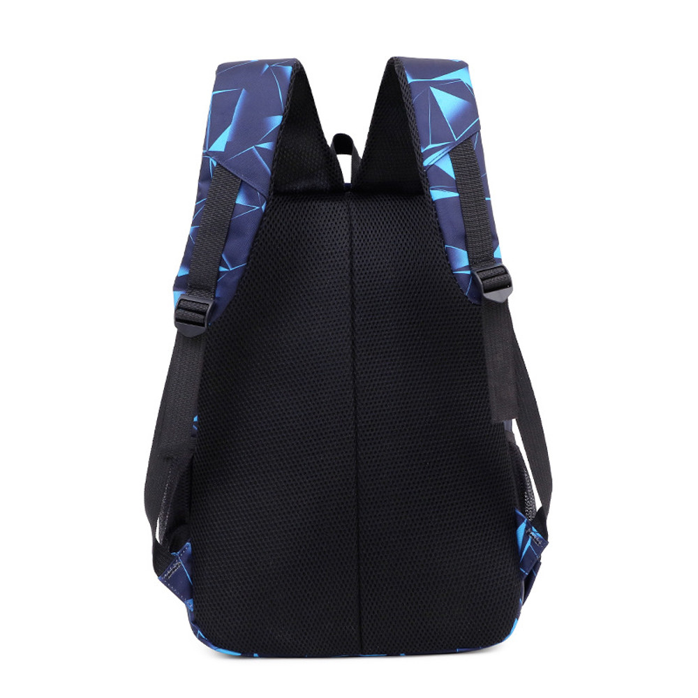 Fashion Backpack 3 Piece Set, Durable Nylon School Bookbag with Shoulder Bag & Pencil Case for Teen Girls & Boys