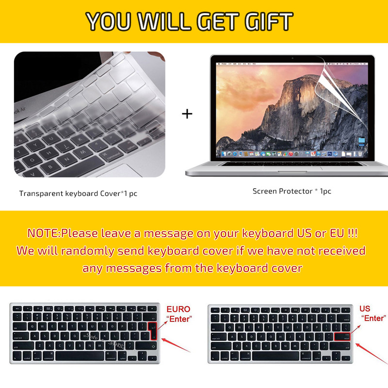 Protective Laptop Case for MacBook Air M1 Chip & Pro