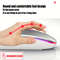Rechargeable RGB Wireless Mouse Dual Mode Bluetooth & Ergonomic Silent Click for Laptop iPad Mac PC Phone TV