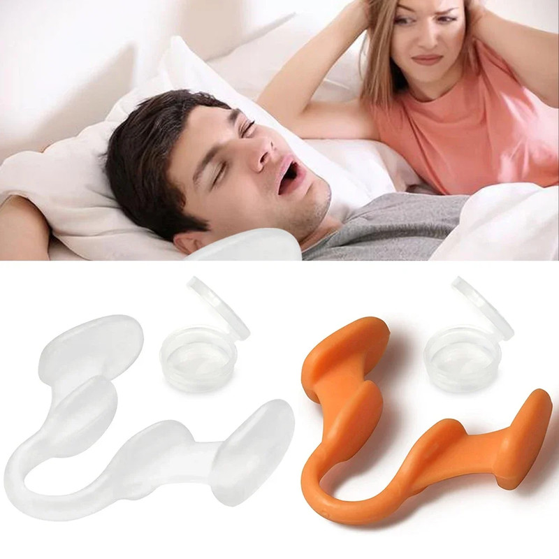 Anti Snoring Silicone Nose Clip, Nasal Dilator Stop Snore Aid for Easy Breathing, Rhinitis Relief, Sleep Apnea & Snoring