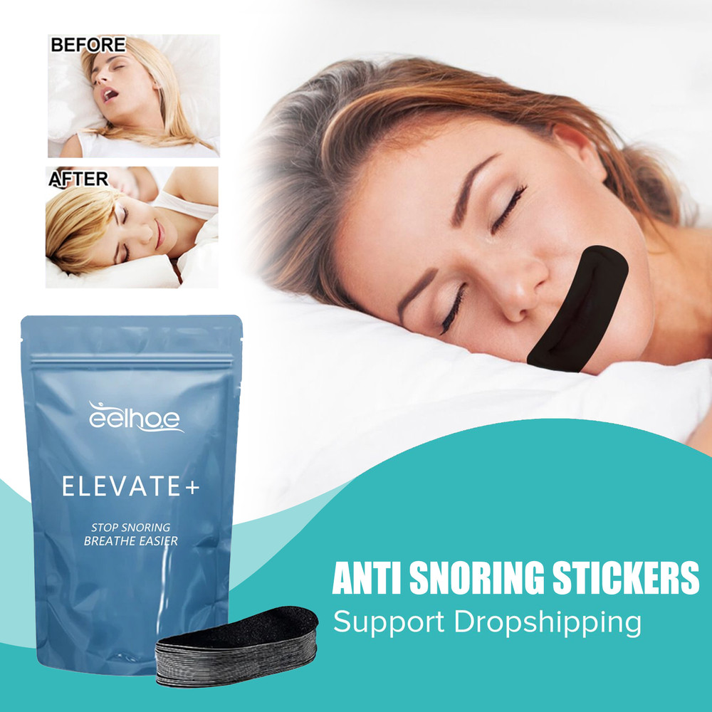 Anti Snoring Mouth Tape for Adults, Snore Reduction Strips to Promote Better Sleep, Mouth Breathing Aid, Nighttime Snore