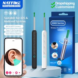 dropshipping ear cleaner with camera, wireless otoscope earpick with usb c charging, mini endoscope wax removal tool
