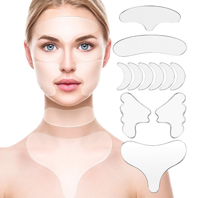 Anti Wrinkle Sticker Silicone Reusable Face Forehead Neck Skin Care Lifting Patch Anti Aging Faci Facial Firming Pad