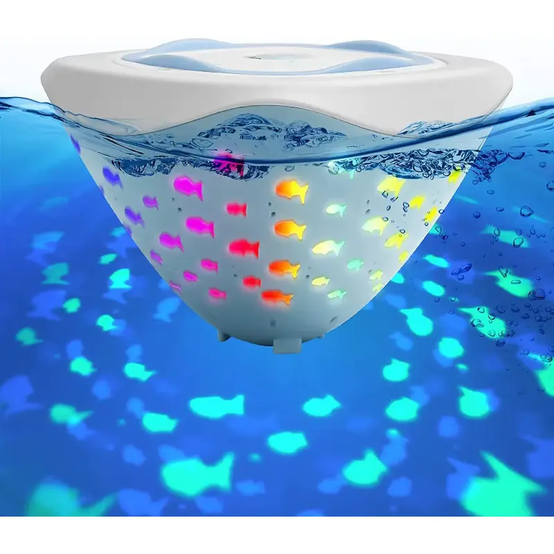 Floating Swim Pool Lights Waterproof Colorful BatteryOperated Submersible Pond  Bathtub Light Fish  3