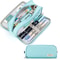 Large Pencil Case Storage Organizer, 3 Compartment Student Pouch, Double Side Opened School Supplies Gift