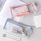 Large Capacity Transparent Pencil Case, Kawaii Pen Pouch, School Stationery Makeup Bag for Kids Teens Girls Boys
