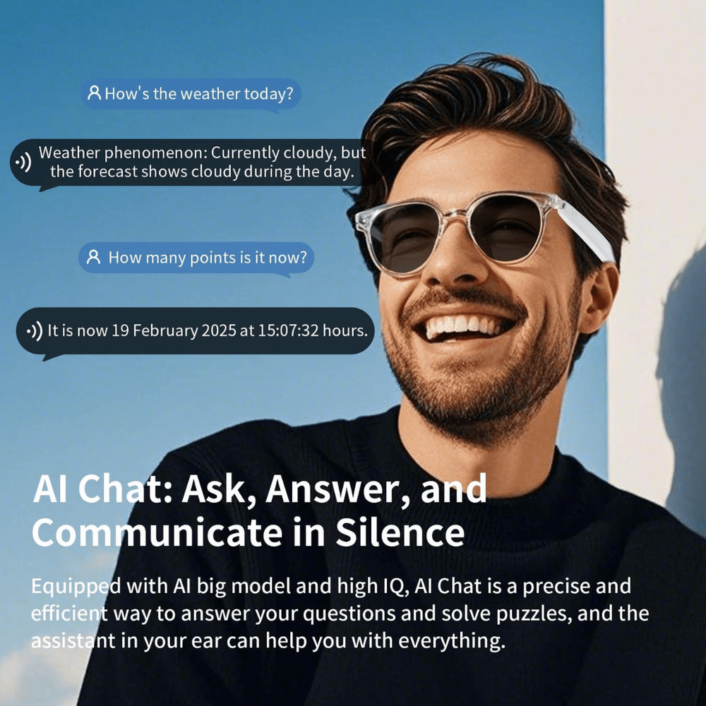 Smart Glasses With AI Translation Wireless Bluetooth Glasses For Real Time Language Interpretation 1
