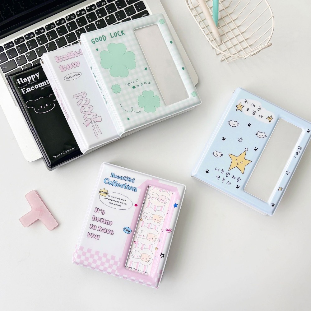 60 Pockets Photo Album, Large Capacity PVC Photo Holder for Photocards, ID Cards & Instant Film, Durable Photocard Col