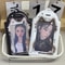 Y2K Cat Photo Card Holder, Cute Black Cat Kpop Photocard Holder Keychain for Backpack, Album, & Display Pendant