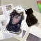 Y2K Cat Photo Card Holder, Cute Black Cat Kpop Photocard Holder Keychain for Backpack, Album, & Display Pendant