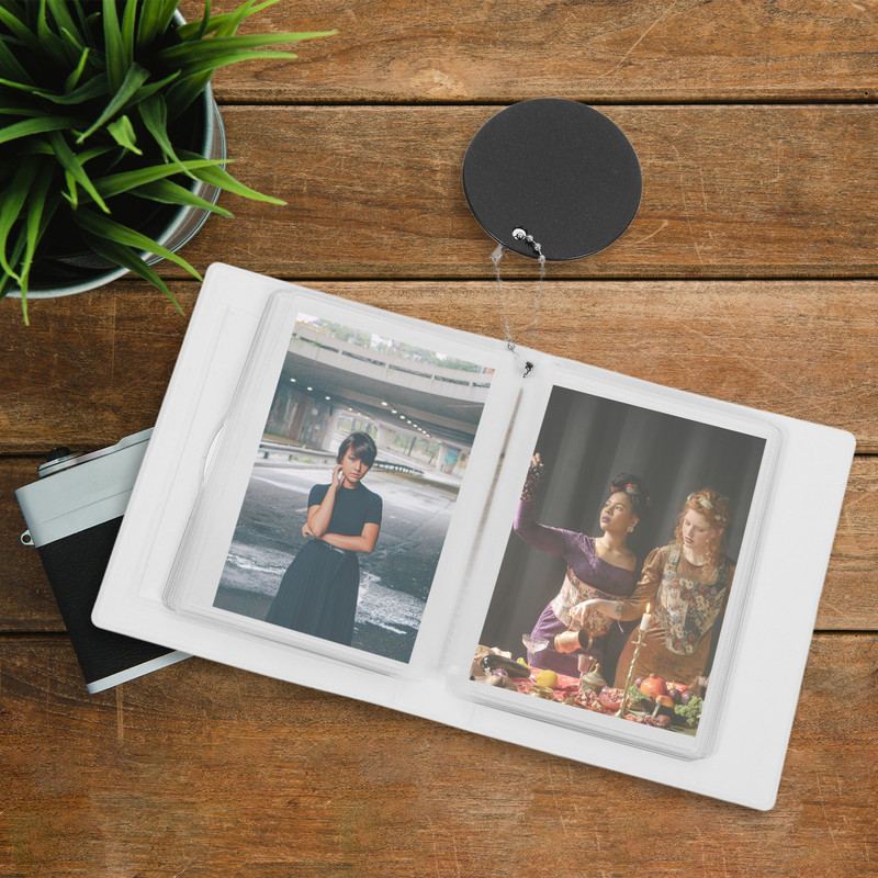 32pcs Photocard Holder Book, Mini Album PVC Display Pocket for Kpop Photos, Game Cards, Collector Scrapbook Photo Binder