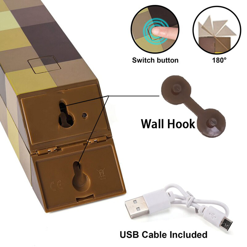 Brownstone Flashlight – USB Charging LED Night Light | Bedroom Decorative Bottle Weapon with Color Changing