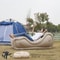 Instant Relaxation On-The-Go! Fully Automatic Inflatable Sofa Chair for Camping, Travel & Outdoor Lounging.