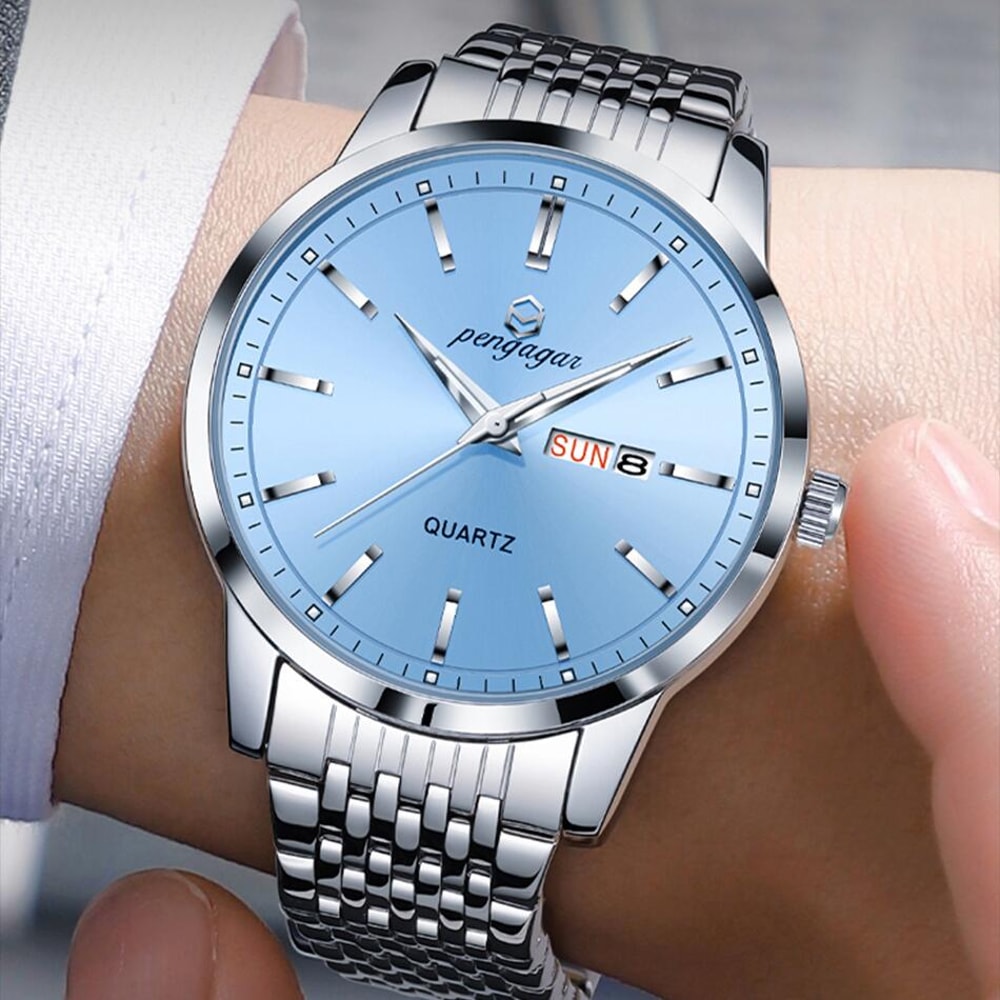 Luxury Man Wristwatch 2025 New Top Brand, Waterproof Luminous Date Watch, Stainless Steel Quartz Men Watch