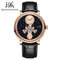 Men Mechanical Watch Shanghai Movement Dome Mirror Sapphire Crystal Luxury Tourbillon Leather Strap 7