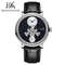 Men Mechanical Watch Shanghai Movement Dome Mirror Sapphire Crystal Luxury Tourbillon Leather Strap 9