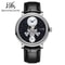 Men Mechanical Watch Shanghai Movement Dome Mirror Sapphire Crystal Luxury Tourbillon Leather Strap 9