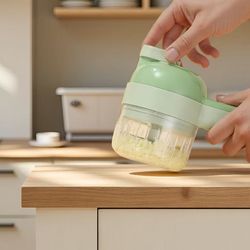 electric vegetable chopper, food processor for slicing dicing, garlic press slicer mixer for kitchen meal prep